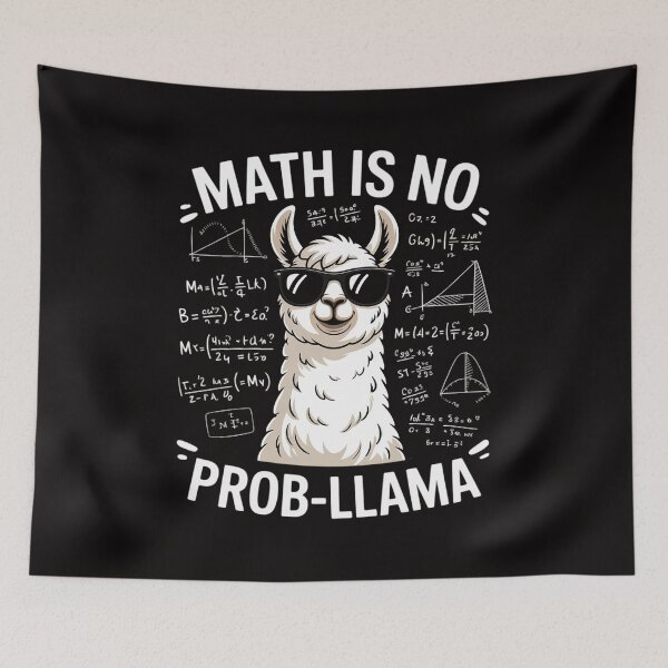 Item preview, Math Nerd Geek Llama Animal Alpaca Mathematician Math designed and sold by ForestMmost.
