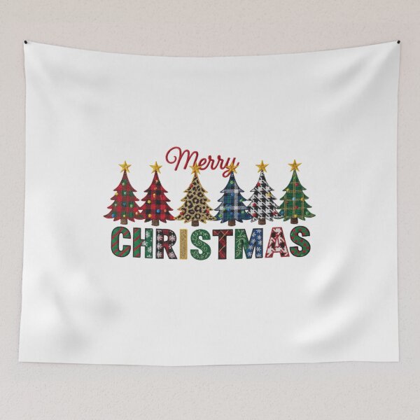 Item preview, Merry Christmas Patterned Tree Festive Holiday designed and sold by chattsuede.