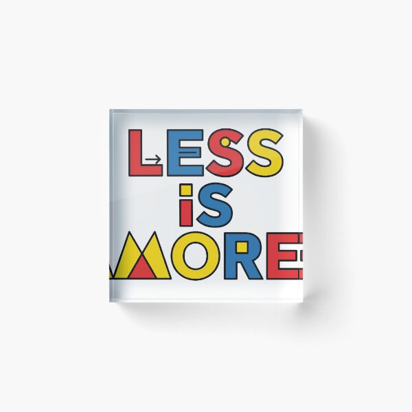 Item preview, Less is More - Bauhaus Primary Color Pop Art Design designed and sold by iwzzuel.