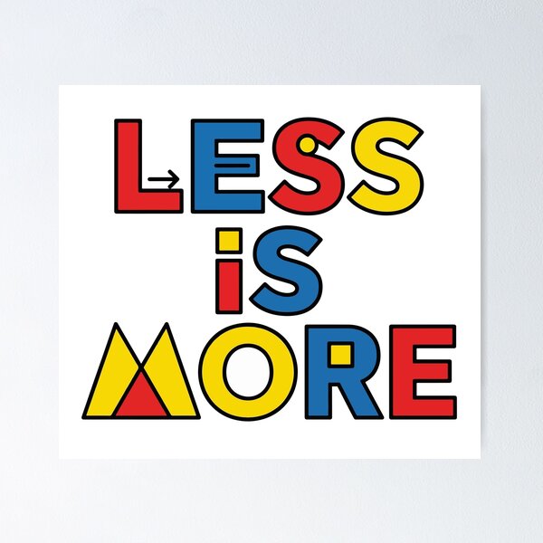 Item preview, Less is More - Bauhaus Primary Color Pop Art Design designed and sold by iwzzuel.