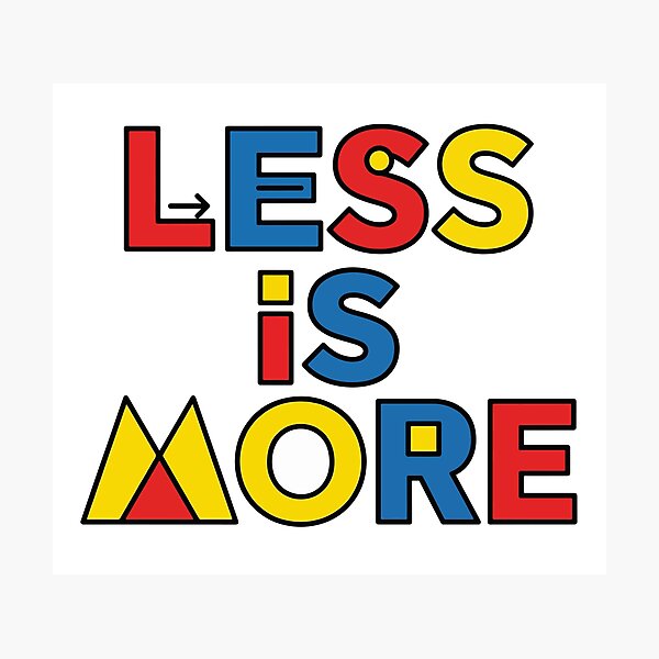 Item preview, Less is More - Bauhaus Primary Color Pop Art Design designed and sold by iwzzuel.