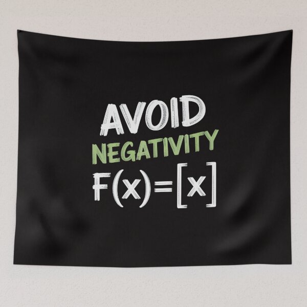 Item preview, Math Geek Avoid Negativity Positive Life designed and sold by ForestMmost.