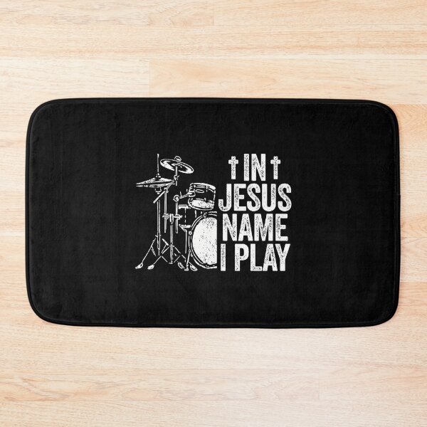 Item preview, Jesus Name I Play Drums God Drumming Music Christian Drummer designed and sold by TaraAnnie.