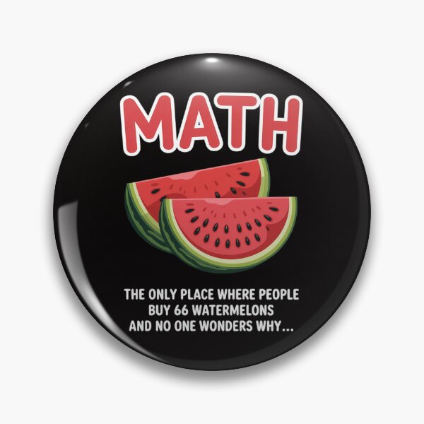 Item preview, Math And Watermelons Mathematics Calculation Numbers designed and sold by ForestMmost.