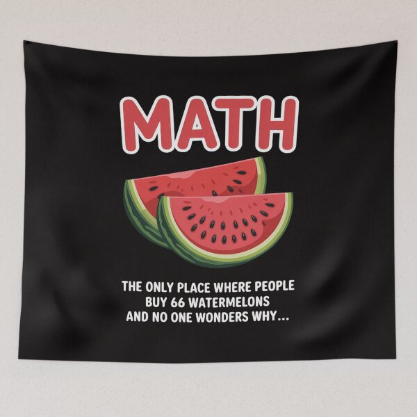 Item preview, Math And Watermelons Mathematics Calculation Numbers designed and sold by ForestMmost.
