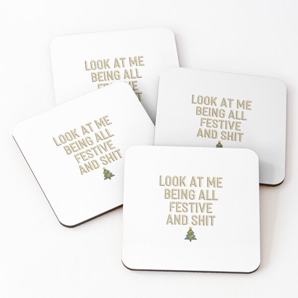 Item preview, Look At Me Being All Festive And Shit Sarcastic Christmas Quote designed and sold by chattsuede.