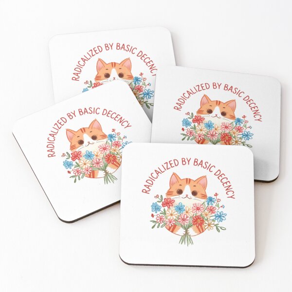 Item preview, Radicalized By Basic Decency The Bar Is Low Cute Cat Hands Daisy Flowers designed and sold by HumansStuck12.
