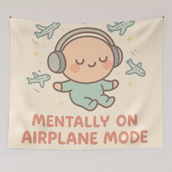 Item preview, Mentally On Airplane Mode  designed and sold by Prasakro.