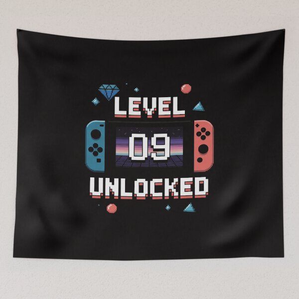 Item preview, Level 9 Unlocked Gamer 9th Birthday Gift Video Game Boys designed and sold by ForestMmost.