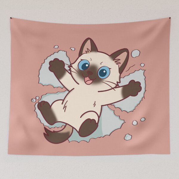 Item preview, Cute Snow Angel Cat Illustration designed and sold by BGMeYou.