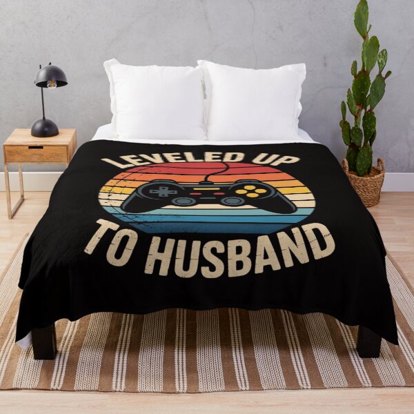 Item preview, Leveled Up To Husband Gifts For Him Newly Married Couple designed and sold by ForestMmost.