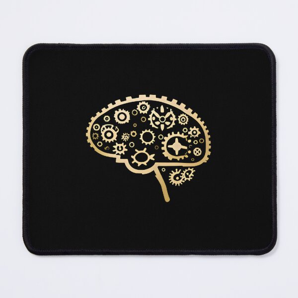 Item preview, Golden Brain Gears | Hustle Mindset Entrepreneur Gift designed and sold by HustleHardCo.