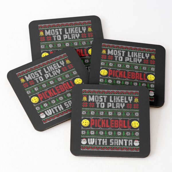 Item preview, Most Likely To Play Pickleball With Santa Xmas Ugly designed and sold by ToriKarla.