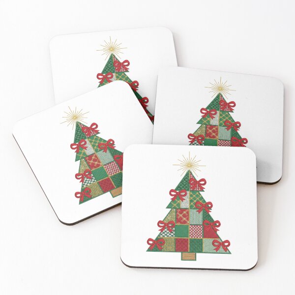 Item preview, Embroidered Christmas Tree Quilted Patchwork Festive designed and sold by chattsuede.
