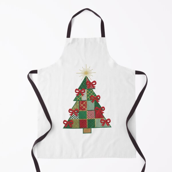 Item preview, Embroidered Christmas Tree Quilted Patchwork Festive designed and sold by chattsuede.