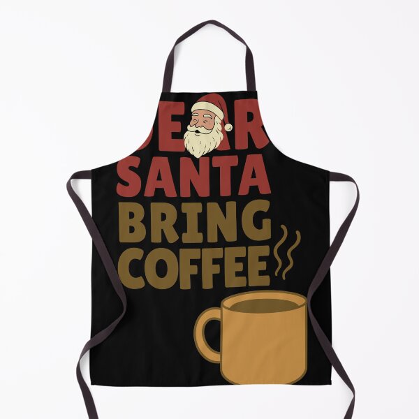 Item preview, Dear Santa Bring Coffee – Retro Christmas Coffee Lover Design designed and sold by Kewessthetic.
