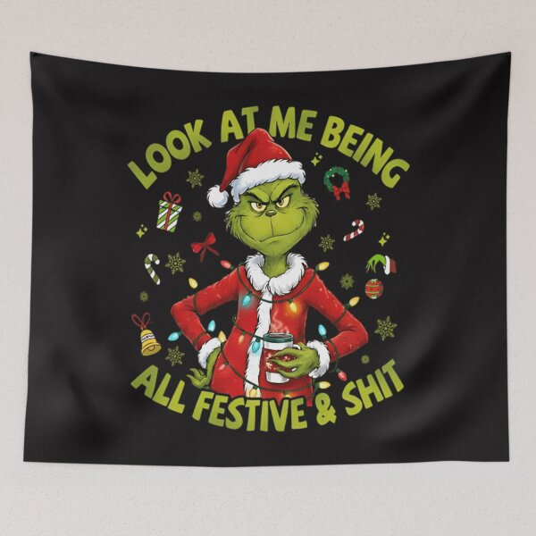 Item preview, Grinchmas Christmas Funny Christmas Grinch Saying Santa Grinch Mery Grinchmas 2025  designed and sold by HallePLewis.