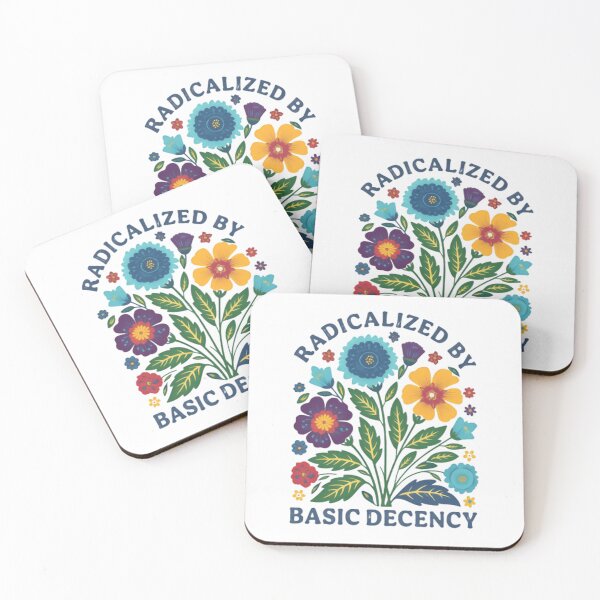 Item preview, Radicalized By Basic Decency Choosing Empathy Over Apathy Retro Daisy Flowers Floral designed and sold by HumansStuck12.