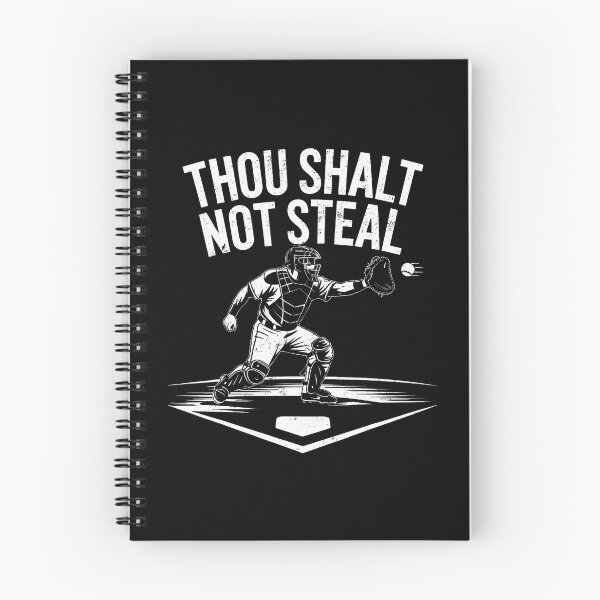 Item preview, Baseball Player Catcher Thou Shalt Not Steal Coach Baseball designed and sold by LynneMarisa.