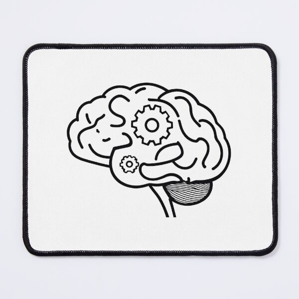 Item preview, Brain Gears Line Art | Entrepreneur Mindset Thinker Gift designed and sold by HustleHardCo.