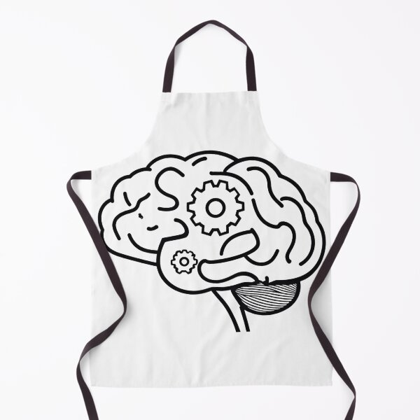 Item preview, Brain Gears Line Art | Entrepreneur Mindset Thinker Gift designed and sold by HustleHardCo.