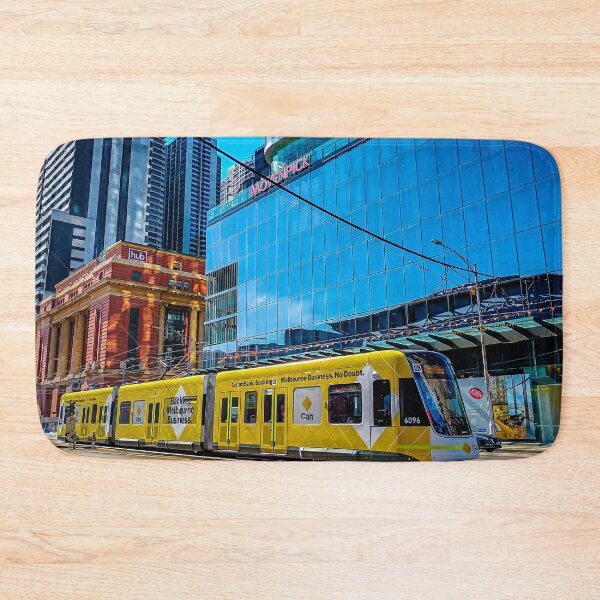 Item preview, The Yellow #96 Tram on Spencer Street - Melbourne, Victoria, Australia designed and sold by Steven Jodoin.