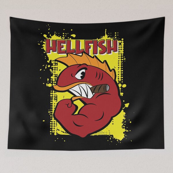 Item preview, Flying Hellfish! - The Curse of the Flying Hellfish designed and sold by mad-bull.