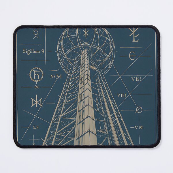 Item preview, Mechanical Ascension – Steampunk Blueprint Engineering Poster designed and sold by InNyutLab.