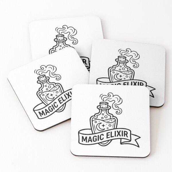 Item preview, Magic Elixir - Witchy Celestial Potion Line Art designed and sold by Abdullah9130.