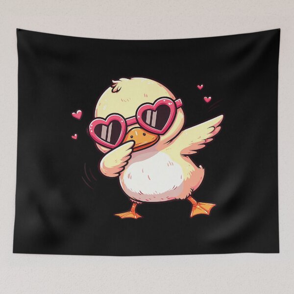 Item preview, Dabbing Dance Duck Heart Sunglasses designed and sold by LynneMarisa.