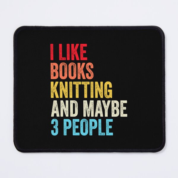 Item preview, I Like Books Knitting And Maybe Three People Shirt Funny Cool Knitting Mens Womens Girls Lovers Birthday Christmas Gift Shirt designed and sold by DonnieJennie.