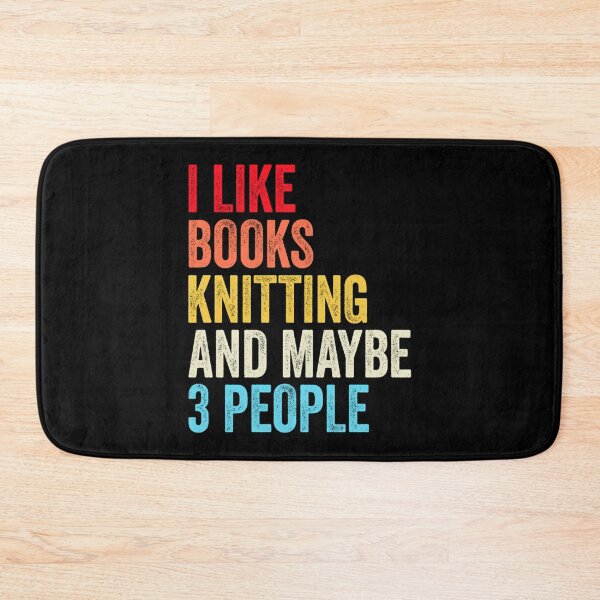 Item preview, I Like Books Knitting And Maybe Three People Shirt Funny Cool Knitting Mens Womens Girls Lovers Birthday Christmas Gift Shirt designed and sold by DonnieJennie.