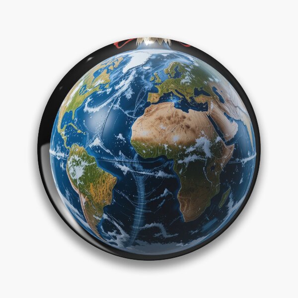 Item preview, Earth Christmas Ornament in Space – Festive Planet Holiday Art designed and sold by PixelVibe782.