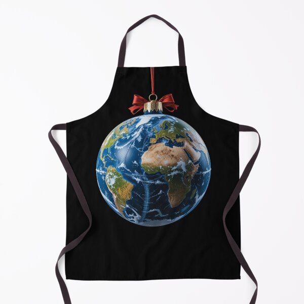 Item preview, Earth Christmas Ornament in Space – Festive Planet Holiday Art designed and sold by PixelVibe782.