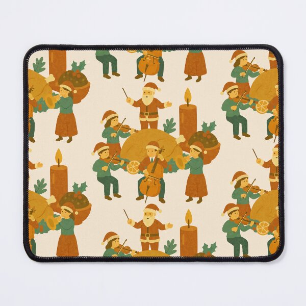 Item preview, Christmas Orchestra Illustration – Santa Conducting Holiday Feast Band designed and sold by Tiny Joy World.