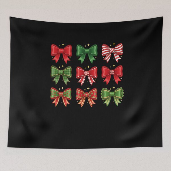 Item preview, Merry Christmas Tree Cute Bow Xmas Pink Ribbon Lights designed and sold by facegm.