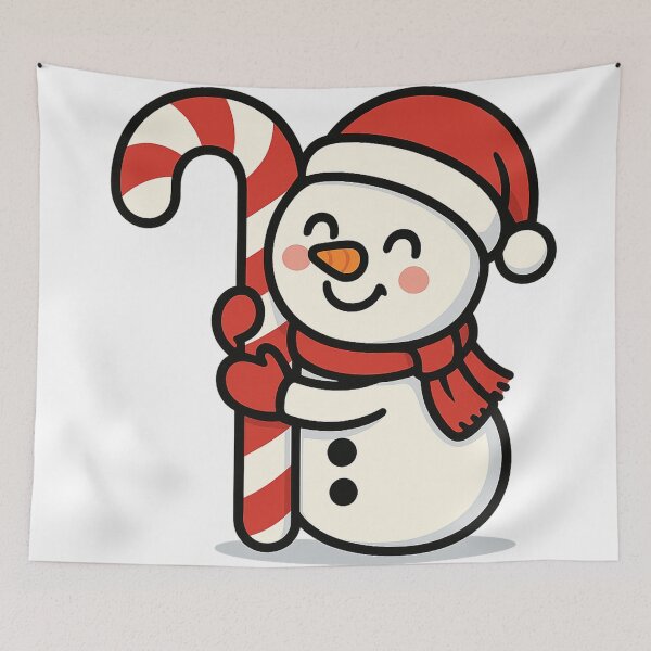 Item preview, Snowman Hugging Candy Cane designed and sold by Prasakro.