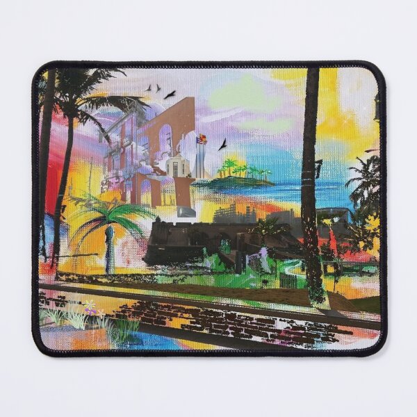 Item preview, Old San Juan creative new media collage - Caribbean, Puerto Rico art designed and sold by galina-art.