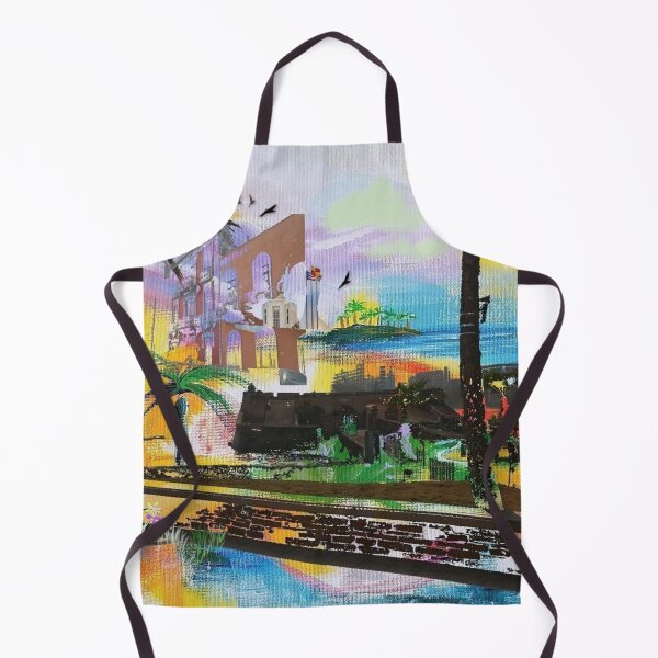 Item preview, Old San Juan creative new media collage - Caribbean, Puerto Rico art designed and sold by galina-art.