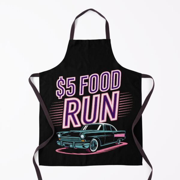 Item preview, Five Dollar Food Run Retro Car Neon Drive Design designed and sold by SplashTastic.
