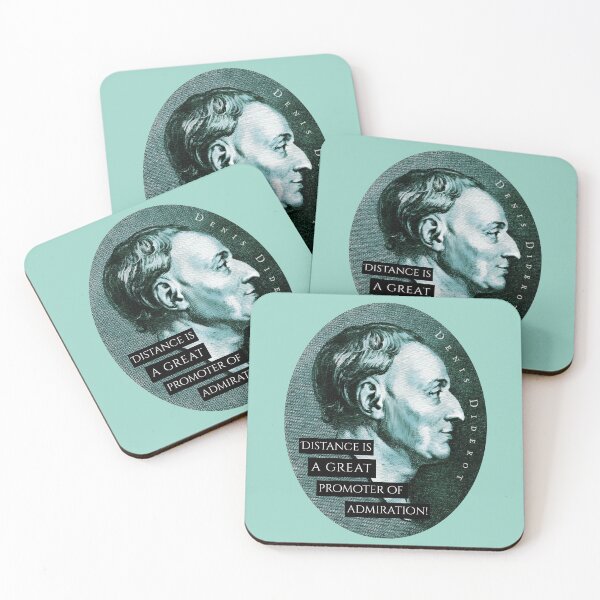 Item preview, Denis Diderot quote: Distance is a great promoter of admiration! designed and sold by artbleed.