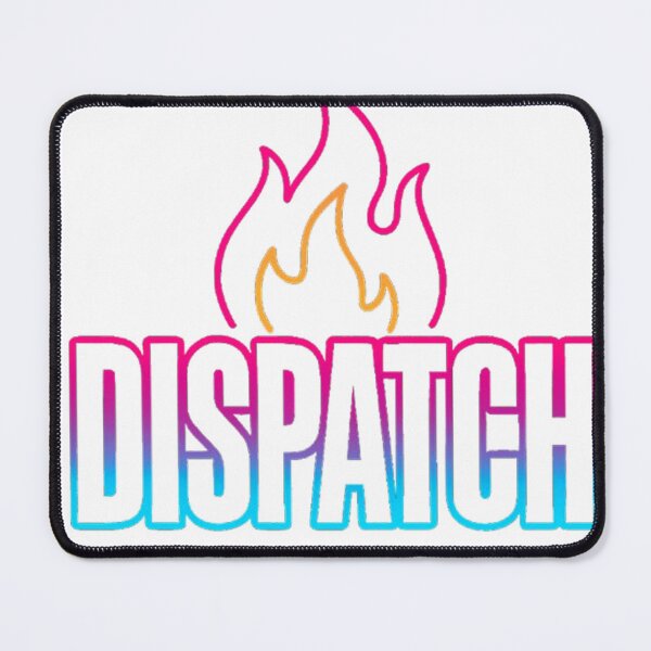 Item preview, DISPATCH Neon Flame Logo – Bold Streetwear Cyberpunk Graphic designed and sold by Yoraaaz.