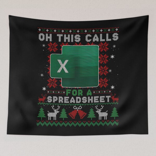 Item preview, For Nerd Oh Fashion Funny Classic This Calls Holiday Christmas Spreadsheet designed and sold by JasonCorvar.