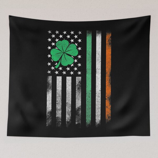 Item preview, St Patricks Day Irish American Flag Shamrock Lucky  designed and sold by catsdothingz.