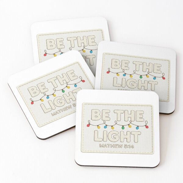 Item preview, Be The Light Matthew Christian Christmas Lights Embroidered Style designed and sold by chattsuede.