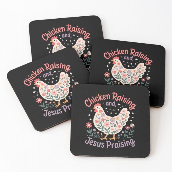 Item preview, Jesus Prasing And Chicken Raising Funny Faith Farm Girls designed and sold by JanetCarolyn.