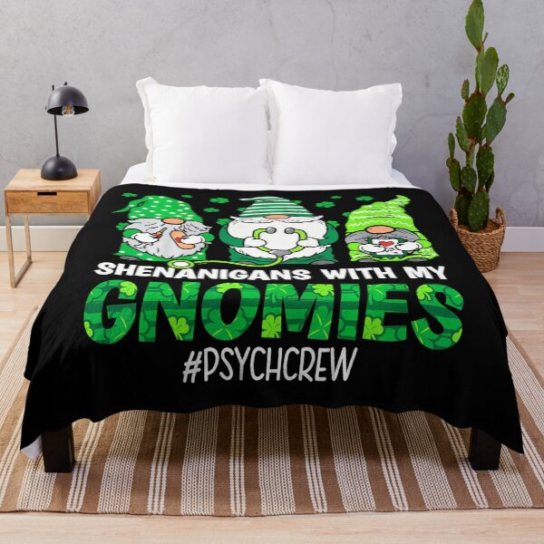 Item preview, Shenanigans With My Gnomies Psych Nurse St Patricks Day designed and sold by catsdothingz.