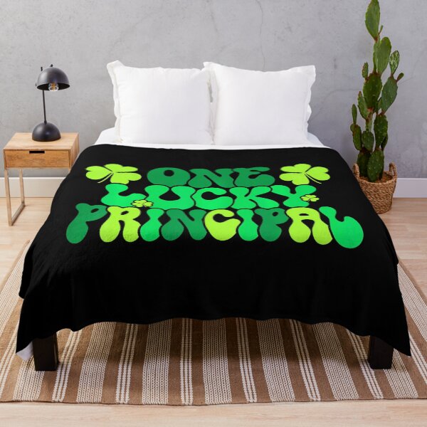 Item preview, One Lucky School Principal St Patricks Day Groovy Retro designed and sold by catsdothingz.