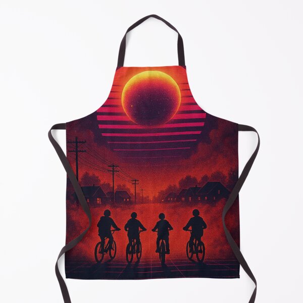 Item preview, Retro Neon Kids on Bikes Artwork designed and sold by THE JIZU SHOP.