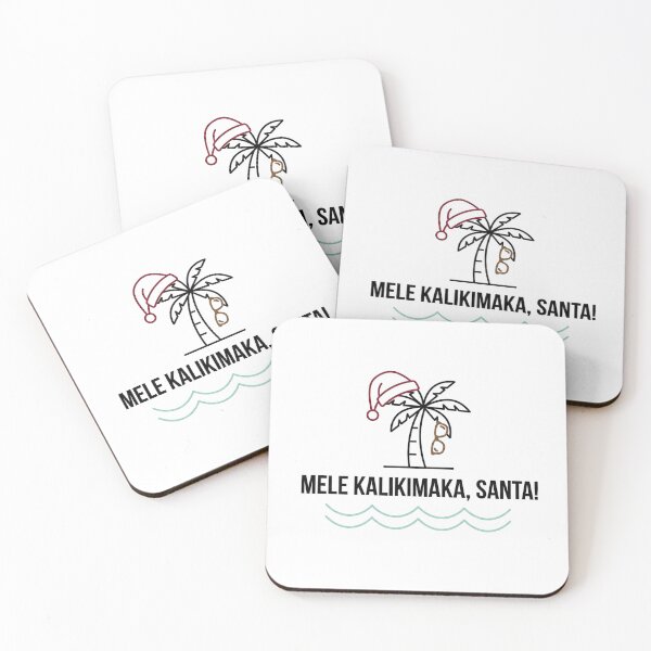 Item preview, Mele Kalikimaka Santa Palm Tree Minimalist Tropical Christmas designed and sold by chattsuede.